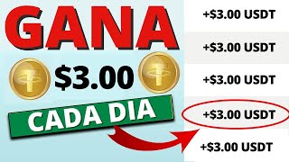 GANA 300 USDT AL DIA NUEVA APLICACION PAGANDO COMO GANAR USDT CON INVERSION [upl. by Ondrea]