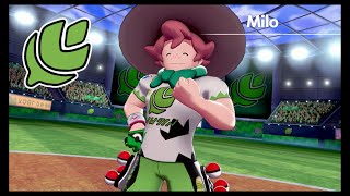 Pokemon Sword  Geoglyph Turrfield Gym Battle with Milo and Grass Badge [upl. by Isabea]