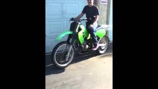 1989 Kawasaki KX 250 start [upl. by Clava]