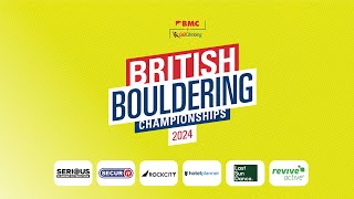 BRITISH BOULDERING CHAMPIONSHIPS 2024  Finals [upl. by Johnathan]