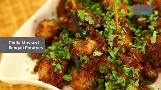 Potato Lollipop Recipe  Chilli Mustard Potatoes By Asha  Finger Food Recipe [upl. by Solenne969]