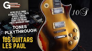 10S Guitars Relic Les Paul  Gold over Sunburst Playthrough Demo [upl. by Nniuq]