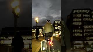 CycleAngry Cycling London Southwark Bridge on Thames river Dusk Time [upl. by Ruffin]