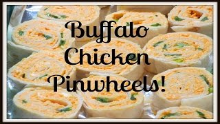 Buffalo Chicken Pinwheels  Quick amp Easy Recipe [upl. by Johnny90]