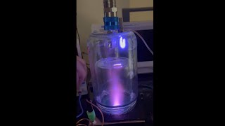 Magnetron sputtering deposition with DIY vacuum chamber and DC step up converter [upl. by Einra]