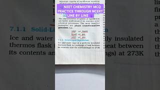 9EQUILIBRIUM PHYSICAL CHEMISTRY NCERTDREAM AIIMS DELHI MOTIVATIONNEET25SOLID LIQUID EQUILIBRIUM [upl. by Norvan544]