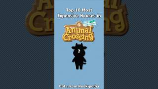 Top 10 Most Expensive Houses In Animal Crossing 10 shorts animalcrossing nintendo data [upl. by Noid]