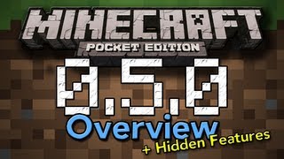 Minecraft PE 050 Overview With ALL Features [upl. by Etennaej]