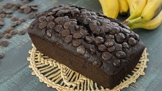 Moist Chocolate Banana Bread Recipe [upl. by Eenaej]