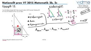 Uppgift 15 ‪Nationellt prov VT 2015 Matematik 2b 2c‬ [upl. by Ecar]