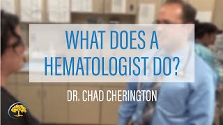 What Does a Hematologist Do  Dr Chad Cherington [upl. by End]