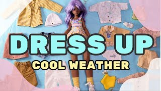 BJD Dress up Cool Weather Cutie Doll Style  Teeny Tinkers Hollow [upl. by Medrek751]