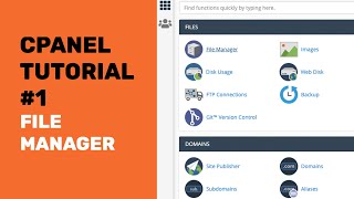 cPanel Tutorial  How To Use cPanel File Manager To upload you website and Get Your Website Online [upl. by Latoyia]