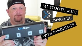 Bluetooth midi using irig with bandhelper [upl. by Vareck191]