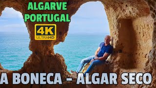 BONECAS CAVE  ALGAR SECO  CARVOEIRO ALGARVE  PORTUGAL 2021 4K [upl. by Grizel]