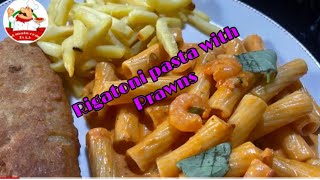 Rigatoni pasta with prawns [upl. by Marjorie]