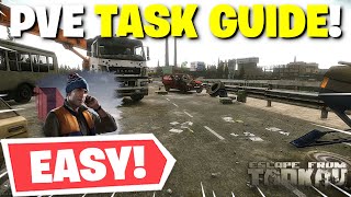 Escape From Tarkov PVE  Solo PVE Task Guide For Bullsht  Skier Customs Task [upl. by Lipkin]