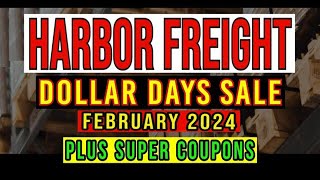 Harbor Freight Dollar Days February 2024 Plus Super Coupon Tool Sale [upl. by Felty853]