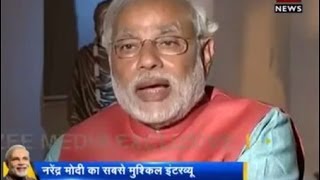 Zee Medias exclusive interview with Narendra Modi [upl. by Eikkin]