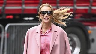 Amanda Holden Departing Global Studios in London After Heart Breakfast Show [upl. by Ahtnammas]