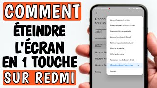 Comment éteindre lécran en 1 touche sur redmi  Comment éteindre lécran sur Redmi [upl. by Emya]