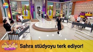 Sahra stüdyoyu terk ediyor [upl. by Ahsinam]