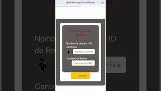 Generador De Robux Gratis Sencillo roblox parati robloxshorts robloxedit [upl. by Ayinat930]