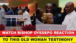 Watch Bishop David Oyedepo Shocking Reaction To 110yeard Old Woman Testimony [upl. by Eiramllij]