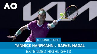 Yannick Hanfmann v Rafael Nadal Extended Highlights 2R  Australian Open 2022 [upl. by Rett]