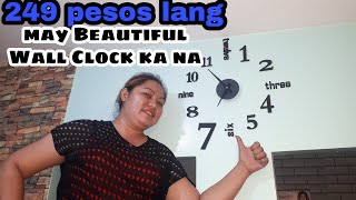 DIY WALL CLOCK INSTALLATIONSUPER GANDA 249 PESOS LANG [upl. by Marketa]