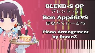 Blend S OP Piano  Bon Appétit♡S Sheet Music  MIDI [upl. by Ahsieit348]