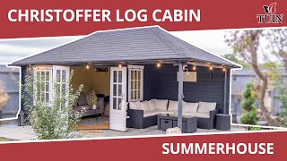 Christoffer Log Cabin Summerhouse Feature  TUIN [upl. by Eninotna]