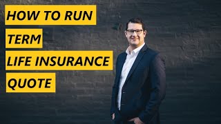 How to run a term life insurance quote [upl. by Nivert]