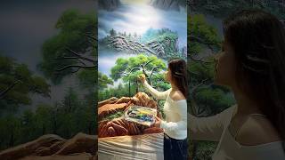 Americas Got talent Magic 2024 feng shui painting [upl. by Rebeca]