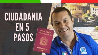 ✳️ CIUDADANÍA ITALIANA PASO A PASO✳️ 5 PASOS Y ALGO MAS [upl. by Bryce]