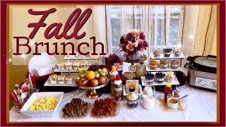 How to do a FALL BRUNCH amp OATMEAL Bar BUFFET [upl. by Enelyk]