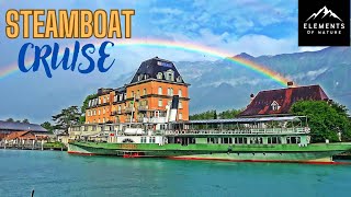 Journey aboard the Historic Lötschberg Steamboat through the Scenic Brienzer Lake  HD [upl. by Jarrett]