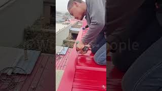 Eaves gutter installation process [upl. by Barbabas]