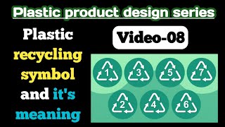 V08 Recycling symbol and its meaning explained example  Plastic product design series [upl. by Lacy]