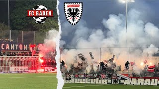 FEURIGE ATMOSPHÄRE beim AARGAU DERBY 🔥 FC Baden v FC Aarau [upl. by Casta]