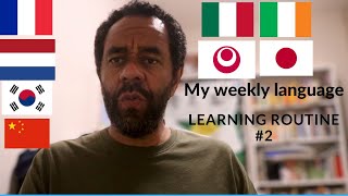 My weekly language learning routine 2 [upl. by Wunder]