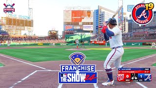 MLB The Show 24 Atlanta Braves vs Nationals  Ozzie Albies 3 HR  Franchise 19  Gameplay PS5 4K [upl. by Schifra]