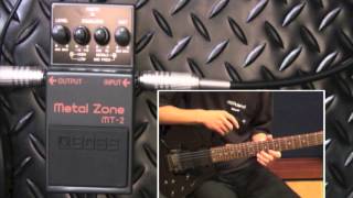 【試奏動画】BOSS MT2 Metal Zone【BOSS COMPACT PEDAL 100th ANNIVERSARY】 [upl. by Nylzor]