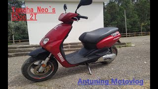 Yamaha Neos 50cc 2T Review Top speed [upl. by Shellie]