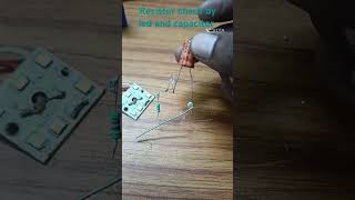 Short resistor check by  led amp capacitor [upl. by Nally350]