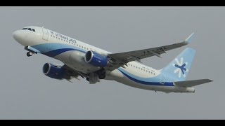 Interjet Airbus A320214 XAJMA takeoff from LAX [upl. by Marv719]