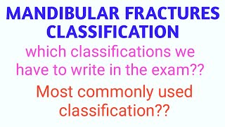 Classification of Mandibular fractures [upl. by Soalokin]