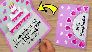 🌺 DIY Tarjeta de cumpleaños 🥰 Beautiful Handmade Birthday card 🥳 [upl. by Annoved767]