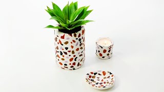 DIY Terrazzo homewares using polymer clay [upl. by Mcdougall870]