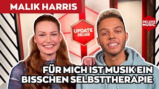 quotFür mich ist Musik ein bisschen Selbsttherapiequot  Malik Harris im Interview  UPDATE DELUXE [upl. by Orecic]